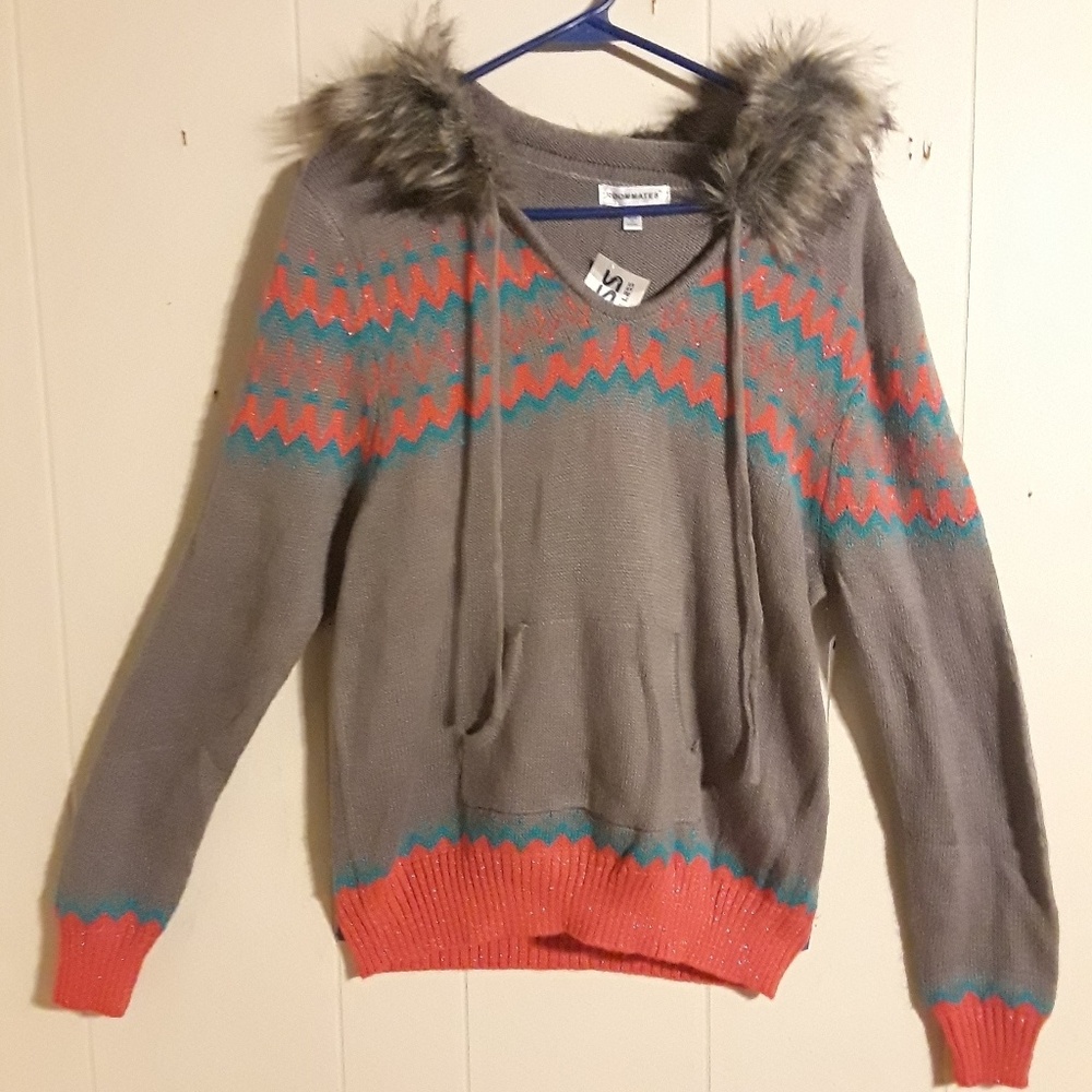 Sweater with hood size 1X or XL